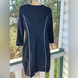 Banana Republic Black Dress with White Trim